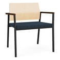 thumbnail image 1 of Avon Reception Oversize Chair UPH Seat HPL Back / Black Steel / Natural / Blue, 1 of 4