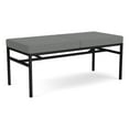 thumbnail image 1 of Avon Reception Waiting 2 Seat Bench 550 LB Capacity / Black Steel / Light Gray, 1 of 4