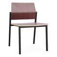 thumbnail image 1 of Avon Reception Waiting Armless Chair HPL Seat Back / Black Steel / Mahogany, 1 of 4