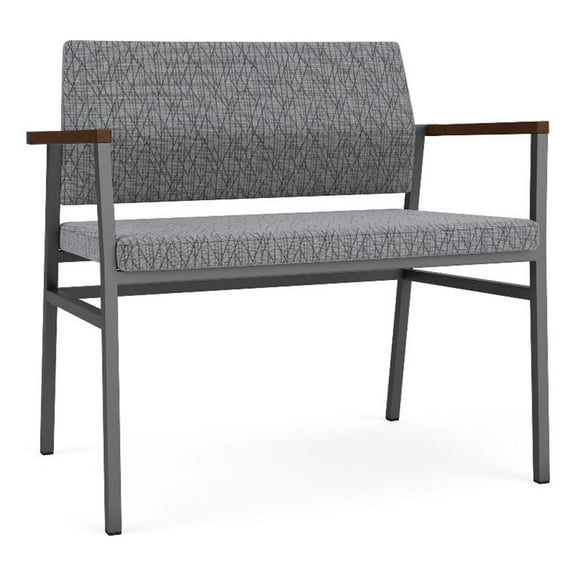 Avon Reception Waiting Bariatric Chair UPH Seat Back / Charcoal Steel / Gray