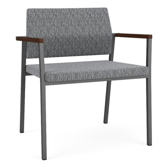 Avon Reception Waiting Oversize Chair UPH Seat Back / Charcoal Steel / Gray