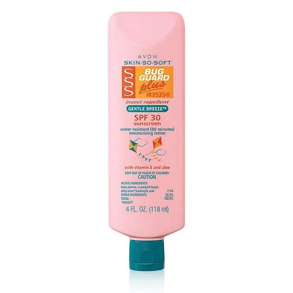 Avon SSS Bug Guard Insect Repellent & Sunscreen Lotion with SPF30, 4 fl. oz.