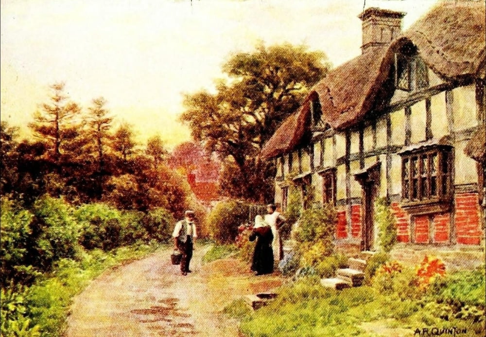 Avon & Shakespeares Country 1910 Elmsley Castle Canvas Art - Alfred Quinton (18 x 24)