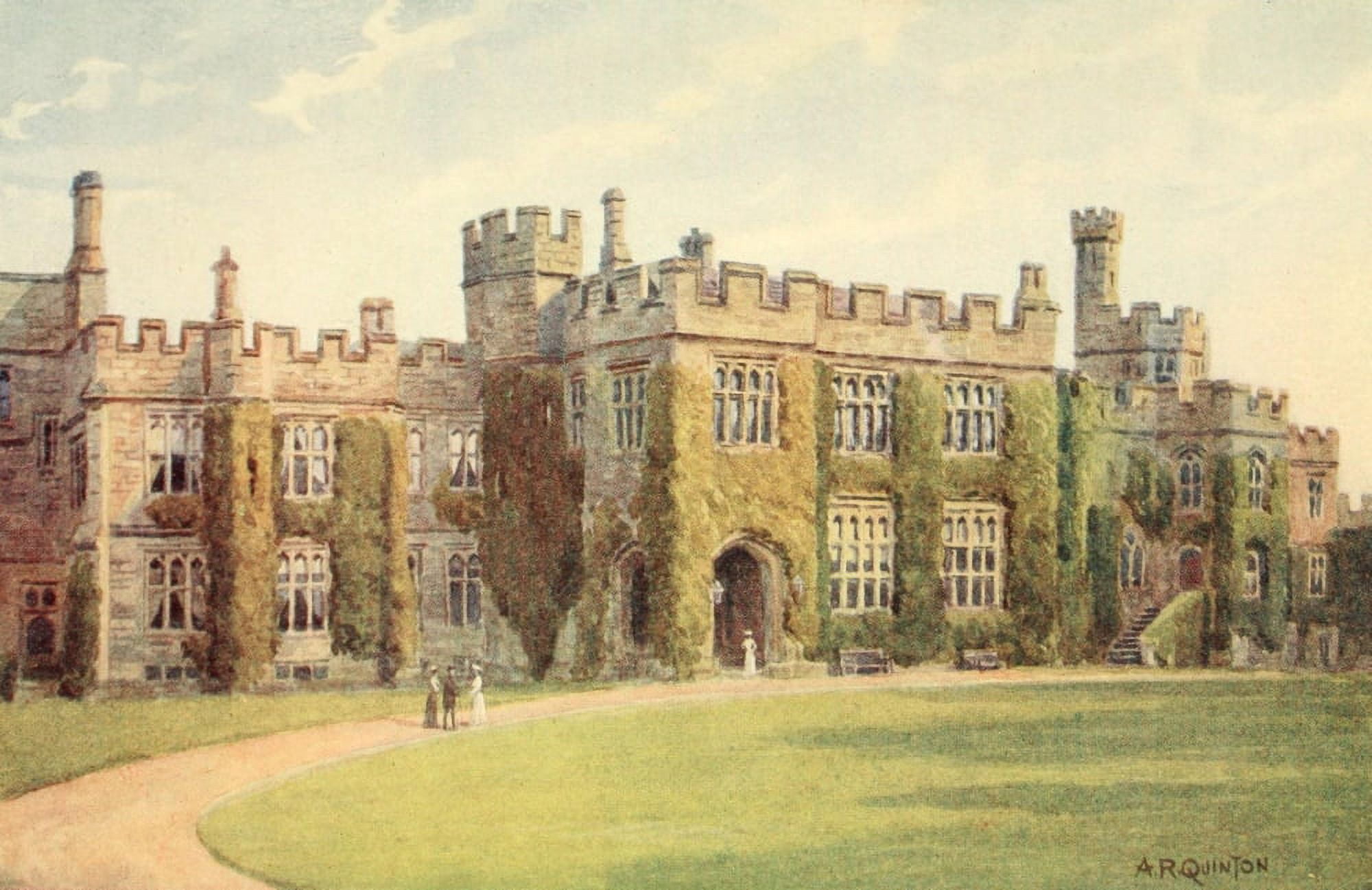Avon & Shakespeares Country 1910 Warwick Castle entrance Canvas Art - Alfred Quinton (24 x 36)