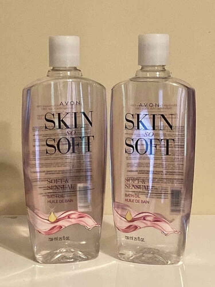 Avon Skin So Soft Bath Oil 25oz Bonus Size Sensual Lot of 2