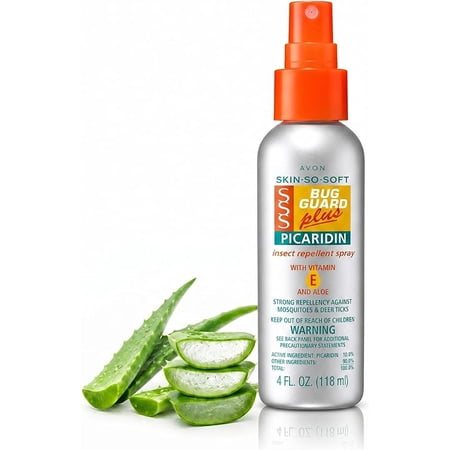 Avon Skin So Soft Bug Guard, Travel Size Insect Repellent Spray with Picaridin, DEET-Free, 4 fl oz