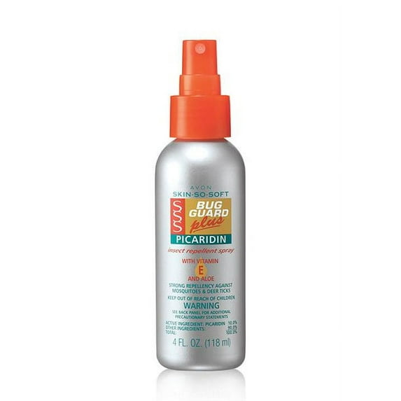 Avon Skin So Soft Bug Guard, Travel Size Insect Repellent Spray with Picaridin, DEET-Free, 4 fl oz