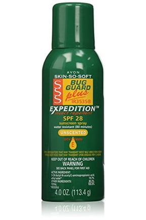 Skin-So-Soft Sunscreen Bug Guard Plus Expedition SPF 28 Aerosol Spray, 4 Oz