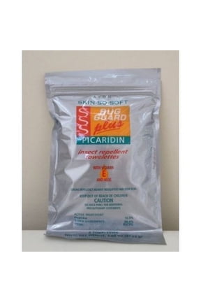Skin So Soft Bug Guard Plus Picaridin Insect Repellent Towelettes, 8 Piece
