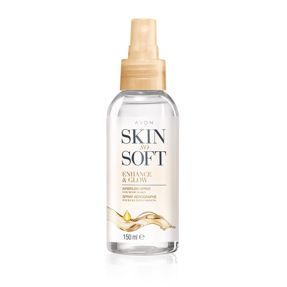 Avon Skin So Soft Enhance & Glow Airbrush Tanning Spray 5.07 fl oz - 150 ml  - Walmart.com