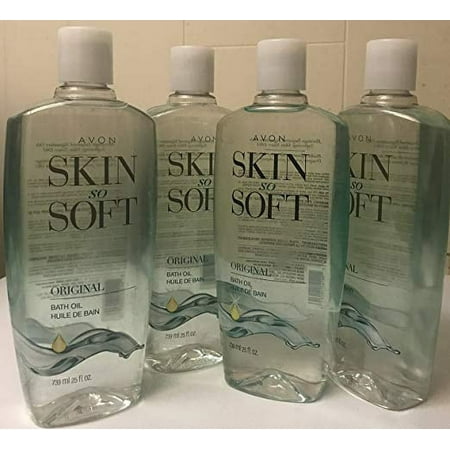Avon Skin So Soft Original Bath Oil 25 oz - Lot of 4