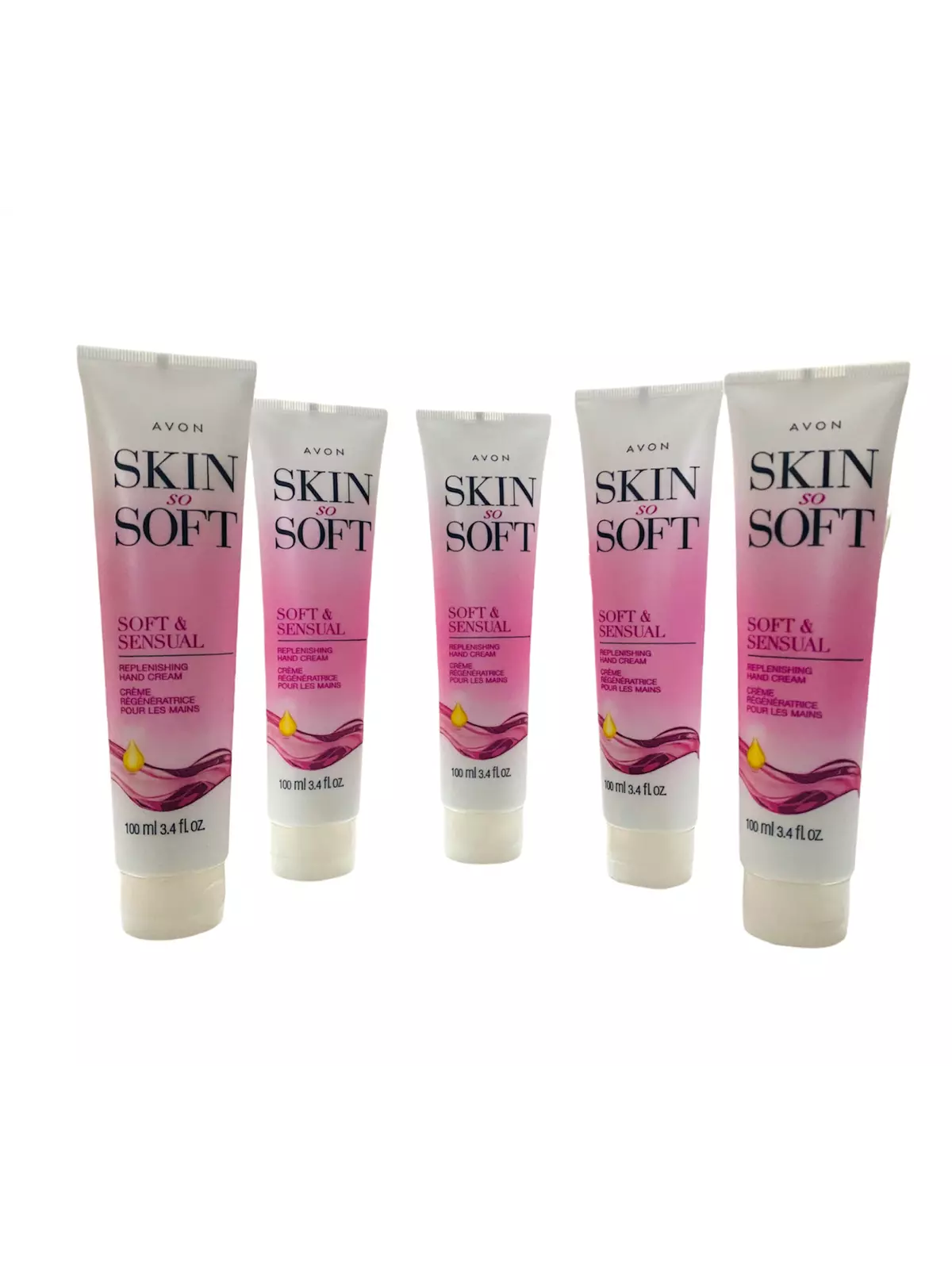 Avon Skin So Soft Soft & Sensual Replenishing Hand Cream lot 5 pcs 3.4 OZ EACH