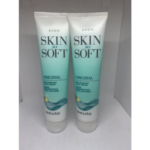 Avon Skin so Soft Original Replenishing Hand Cream - 2 Pc. Set - 3.4 fl. oz Ea.