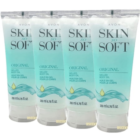 Avon Skin so Soft Original gelled body oil 6.7 fl.oz. Lot 4 tubs