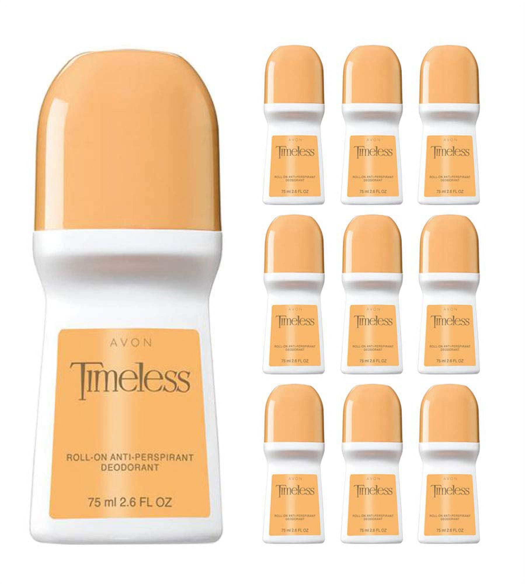 Avon Timeless Roll-On Antiperspirant Deodorant 75 ml Set of 10