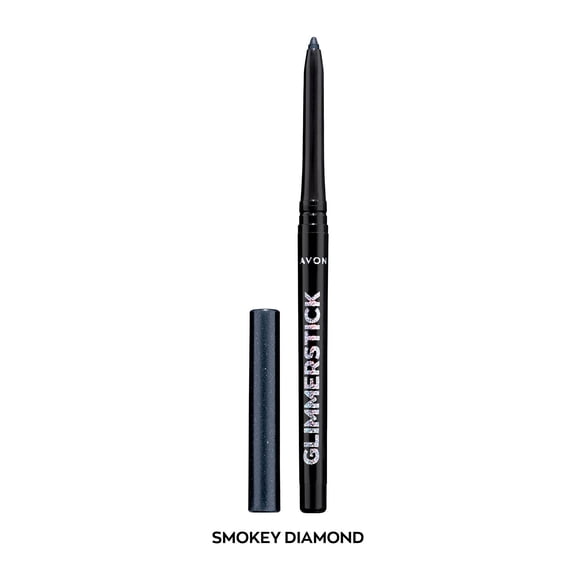 Avon Ultra Colour Glimmerstick Retractable Diamonds Eyeliner, SMOKEY DIAMOND, Waterproof & Smudge-Proof Shimmer Eye Makeup, 0.012 oz / 0.35 g