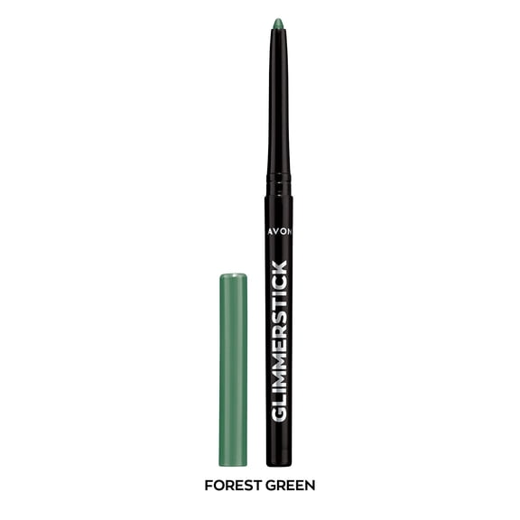 Avon Ultra Colour Glimmerstick Retractable Eyeliner, FOREST GREEN, Waterproof & Smudge-Proof Glide-On Eye Makeup, 0.01 oz / 0.28 g