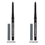 Avon Ultra Colour Glimmerstick Retractable Eyeliner, Saturn Grey, Waterproof & Smudge-Proof Glide-On Eye Makeup, SET OF 2, 0.01 oz / 0.28 g Each