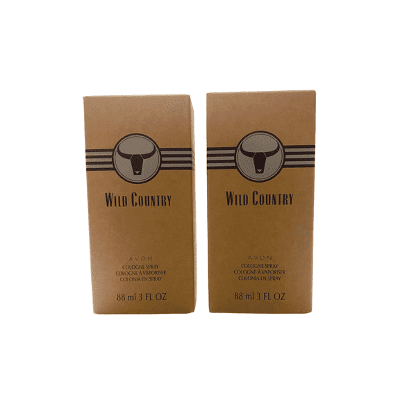 Avon Wild Country for men Cologne Spray 3 Fl Oz Lot of 2