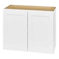 thumbnail image 1 of Avondale 30 in. W X 12 in. D X 24 in. H Ready to Assemble Plywood Shaker Wall Bridge Kitchen Cabinet in Alpine White, 1 of 1