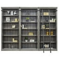 thumbnail image 1 of Avondale 8' Tall Bookcase Wall With Ladder Storage Organizer Display Gray, 1 of 7