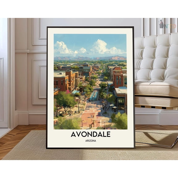 Avondale Phoenix Arizona Poster, Unframed Paper Poster 8x10in