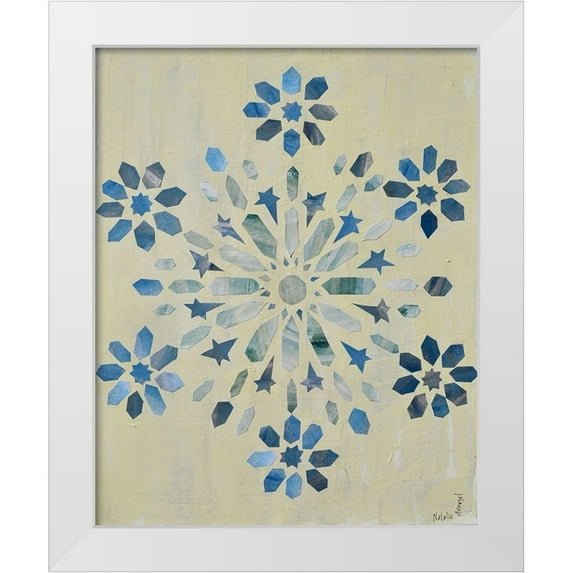 Avondet, Natalie 12x14 White Modern Wood Framed Museum Art Print Titled - Star Mandala II