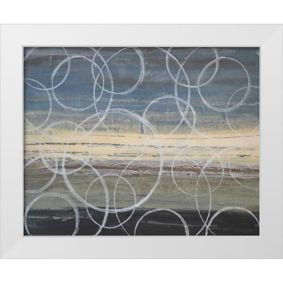 Avondet, Natalie 24x20 White Modern Wood Framed Museum Art Print Titled - Coin Toss II