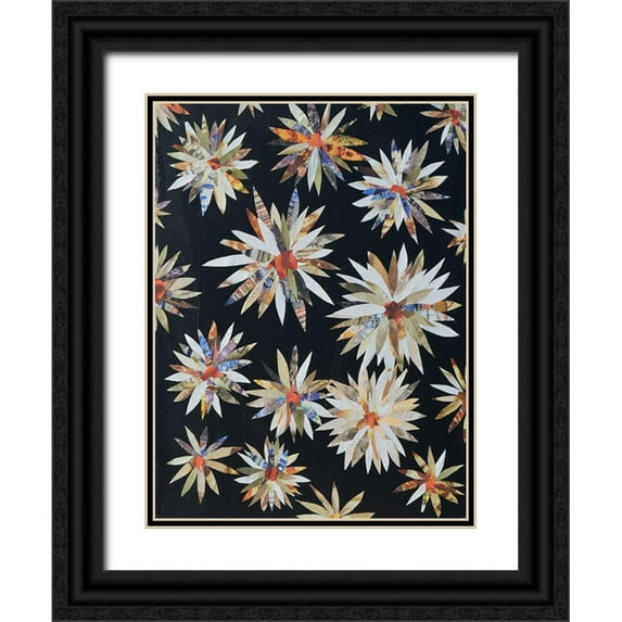 Avondet, Natalie 25x32 Black Ornate Wood Framed with Double Matting Museum Art Print Titled - Starburst Too II