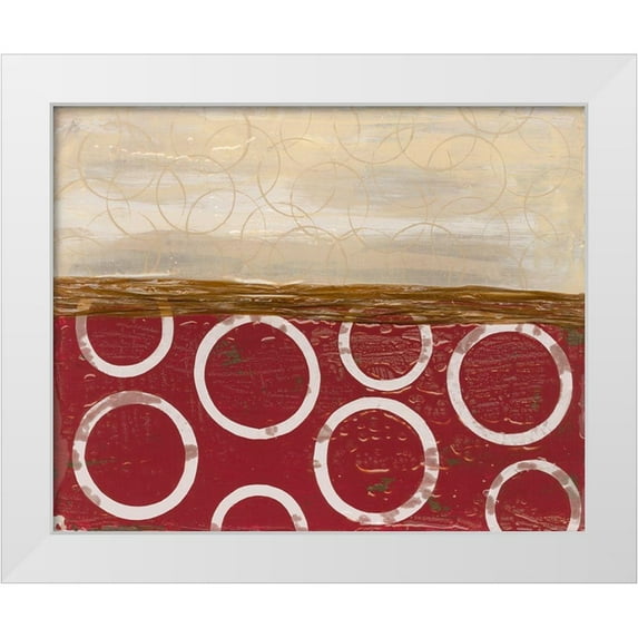 Avondet, Natalie 32x26 White Modern Wood Framed Museum Art Print Titled - Going in Circles II