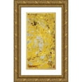 thumbnail image 1 of Avondet, Natalie 9x14 Gold Ornate Wood Framed with Double Matting Museum Art Print Titled - Silvery Yellow II, 1 of 4