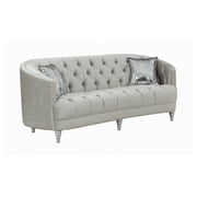 Avonlea Sloped Arm Tufted Sofa Grey