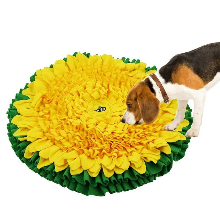 Avont Snuffle Mat for Dogs, Sniff Activity Mat Interactive Feeding Puzzle Slow Feeder for Puppies Cats Rabbits, 26 inch