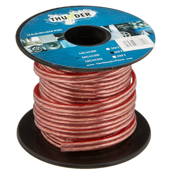Avox SC16025 Clear Speaker Wire 16ga 25ft