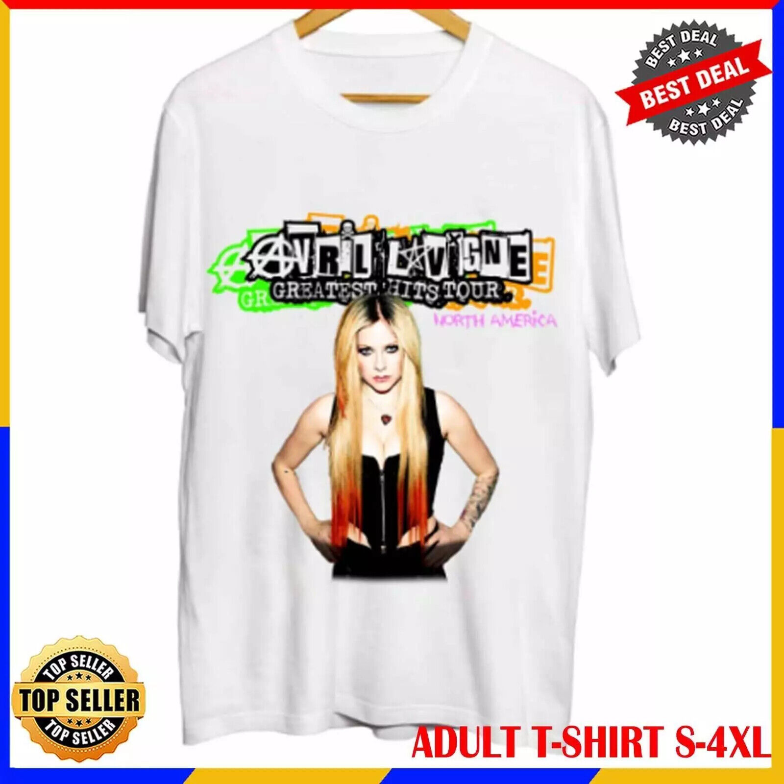 Avril Lavigne 2024 Tour Shirt Avril Lavigne Fan Unisex Tshirt S5XL