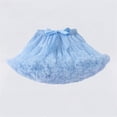 thumbnail image 1 of Avrnliq Girls Blue Fluffy Tulle Petticoat, Elastic Waist Satin Bow Underskirt for Costume & Dress Up, Voluminous Underskirt Sizes 0-10 Years,Size 8-10 T, 1 of 5