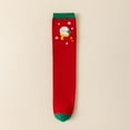 thumbnail image 1 of Avrnliq Girls Red Christmas Knee-High Socks - Cotton Soft Breathable, Fits 3-12Y, With Snowflakes/Stars, 1 Pair,Size Free Size, 1 of 5