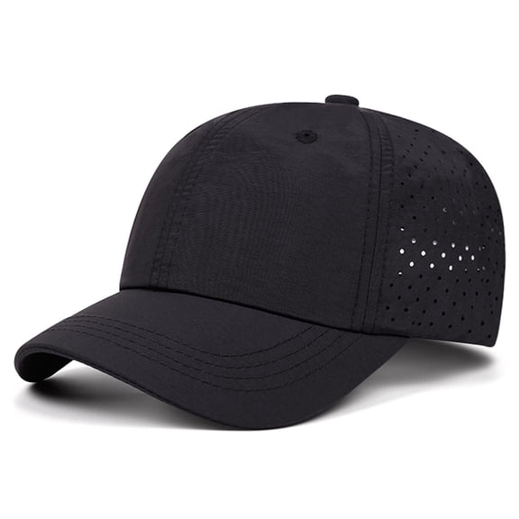 Avrnliq Kids' Quick-Dry Breathable Mesh Baseball Cap Lightweight Adjustable Sun Hat for Boys Girls Youth Kids Outdoor Sports & Daily Play Black
