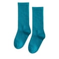 thumbnail image 1 of Avrnliq Kids Unisex Cotton Crew Socks - Soft Breathable, Reinforced Toe & Heel, Seamless Toe, Blue Color, Sizes 100-140 for Youth Daily/School/Outdoor Wear,Size 9-12T, 1 of 2