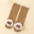 thumbnail image 1 of Avrnliq Non-Slip Kids Girl Socks (Ages 1-5) - Yellow Cotton Socks, 3D Cartoon Animal Toe, Mid-Calf Soft Skin-Friendly for Daily Wear & Daycare,Size M, 1 of 3