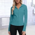 thumbnail image 1 of Avrnliq Women's UPF 50+ Sun Protection Jacket Lightweight Full Zip Hooded Jacket, Green Stretch Athletic Hoodie, Active Wear with Hood, S-5XL,Size 4XL, 1 of 7