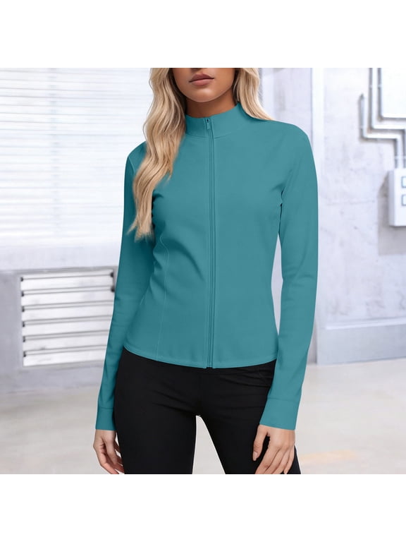 Women's UPF 50+ Sun Protection Jacket Lightweight Stretch Jacket, Full-Zip Active Athleisure, Plus Size S-XXXXXL Green for Daily Wear, Fitness & Layering,Size 4XL