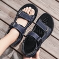thumbnail image 1 of Avrnliq Womens Closed Toe Sport Sandals Adjustable Velcro Outdoor Hiking Walking Sandals Comfort Cushioned Lightweight Non-Slip Water Resistant Summer Casual Shoes Blue,Size 41, 1 of 9