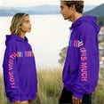 thumbnail image 1 of Avrnliq Womens Purple Oversized Hoodie | Valentine's Day Gift for Her | Graphic Love Message Sweatshirt | Cute Casual Loungewear,Size 3XL, 1 of 8