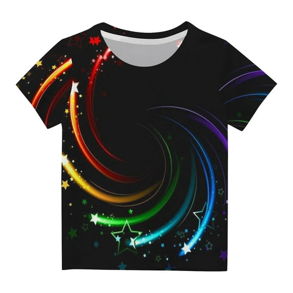 Avrntaa 3D Graphic T Shirt for Boys Girls - Crewneck Casual Short Sleeve Tee Tops 3-14 Years