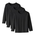 thumbnail image 1 of Avrntaa Baby Boys Girls Solid Color Tee Shirt Long Sleeve Soft Layer Tops Fall Thermal Shirts 3PC, 1 of 8