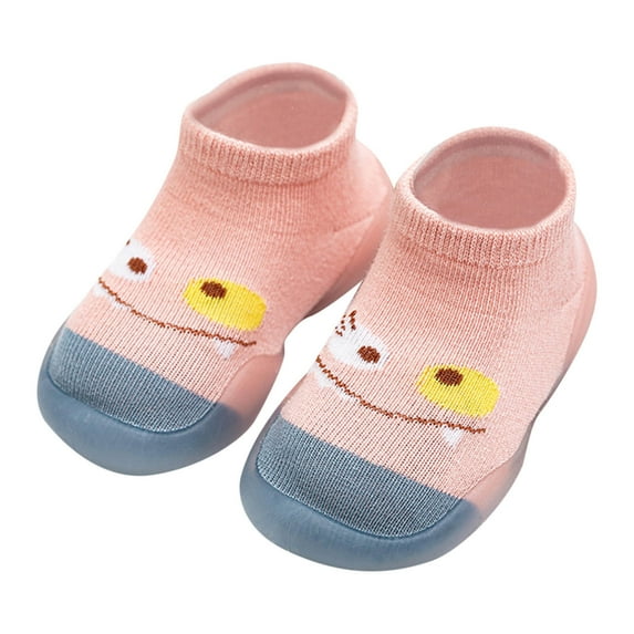 Avrntaa Baby Boys Grips Socks - Kids Cute Socks Anti Slip Crew Cotton Gifts Socks Pink Socks Size 3-6M
