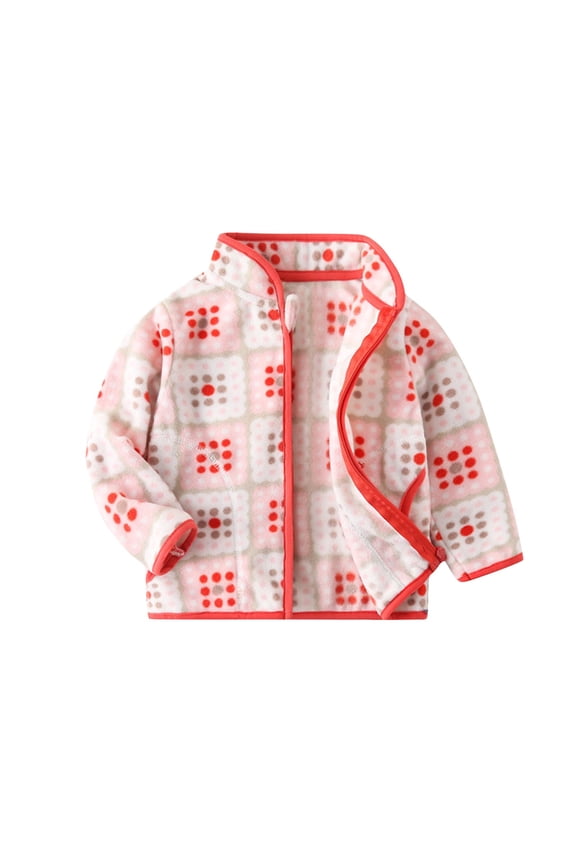 Baby Girl Winter Jacket - Winter Fleece Full Zip Coat Toddler Graphic Coats Baby Jackets Pink Jacket Size 4T