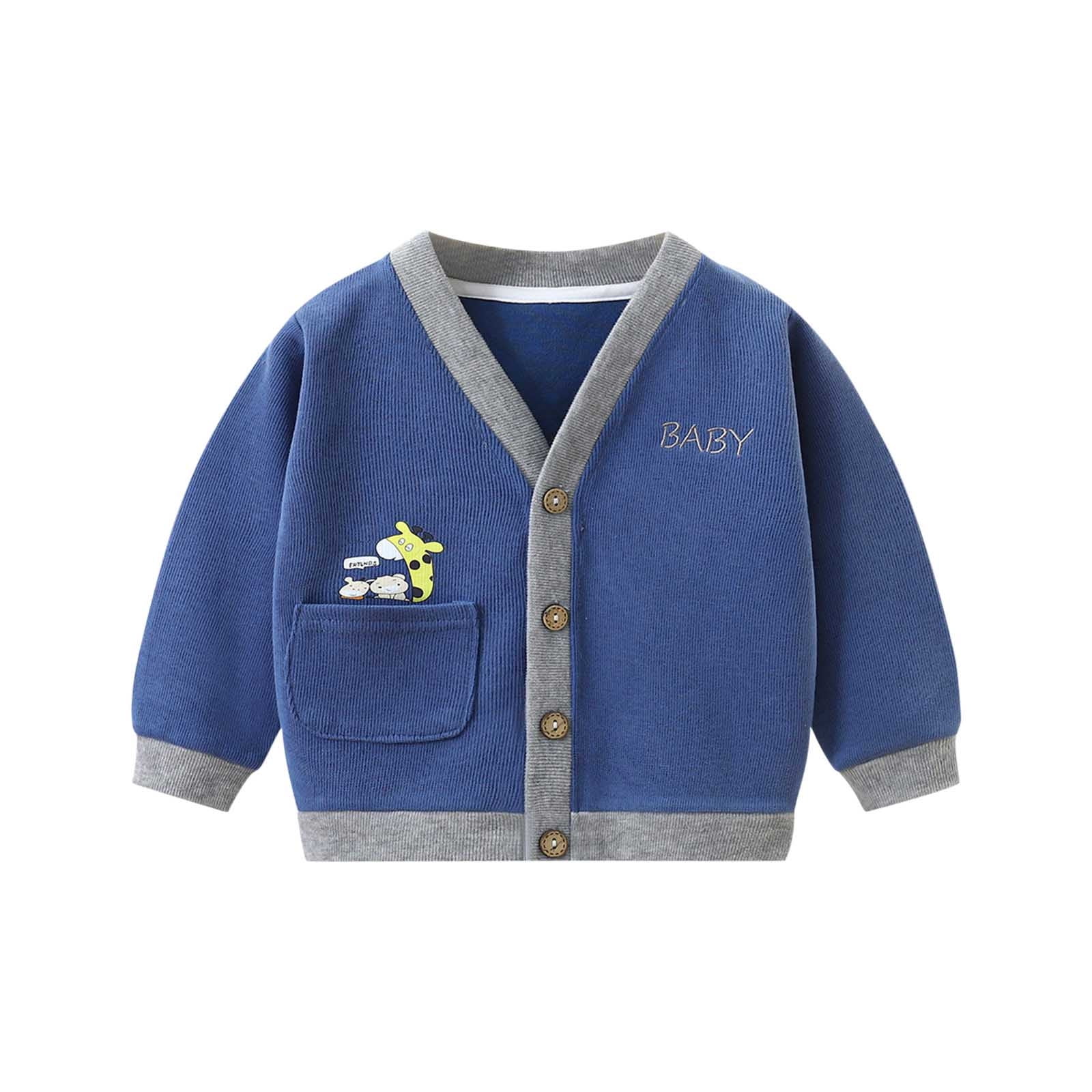 Avrntaa Baby Sweater Cardigan School Uniforms Toddler Boys V Neck