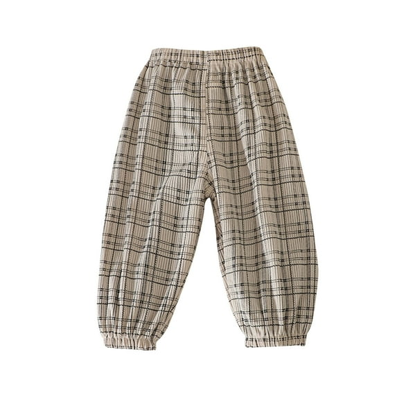 Avrntaa Baby Toddler Kids Summer Cuff Pants - Boys Girls Causal Striped Elastic Waist Joggers 1-7 Years